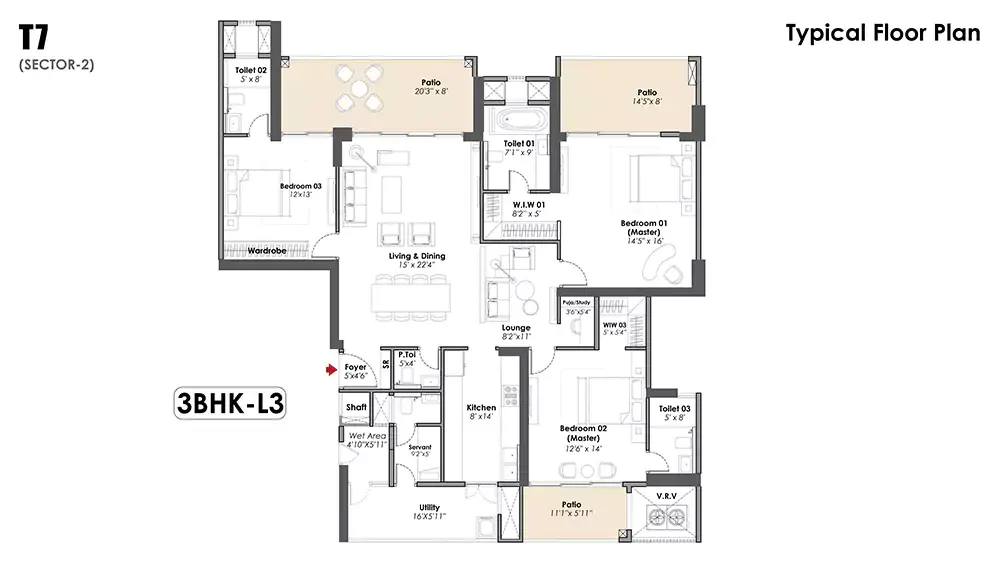 3.5 BHK